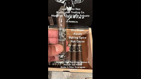 Black Label Trading Co. Morphine 4.5x52 Short Robusto #Shorts #Short #CigarOfTheDay #Cigar