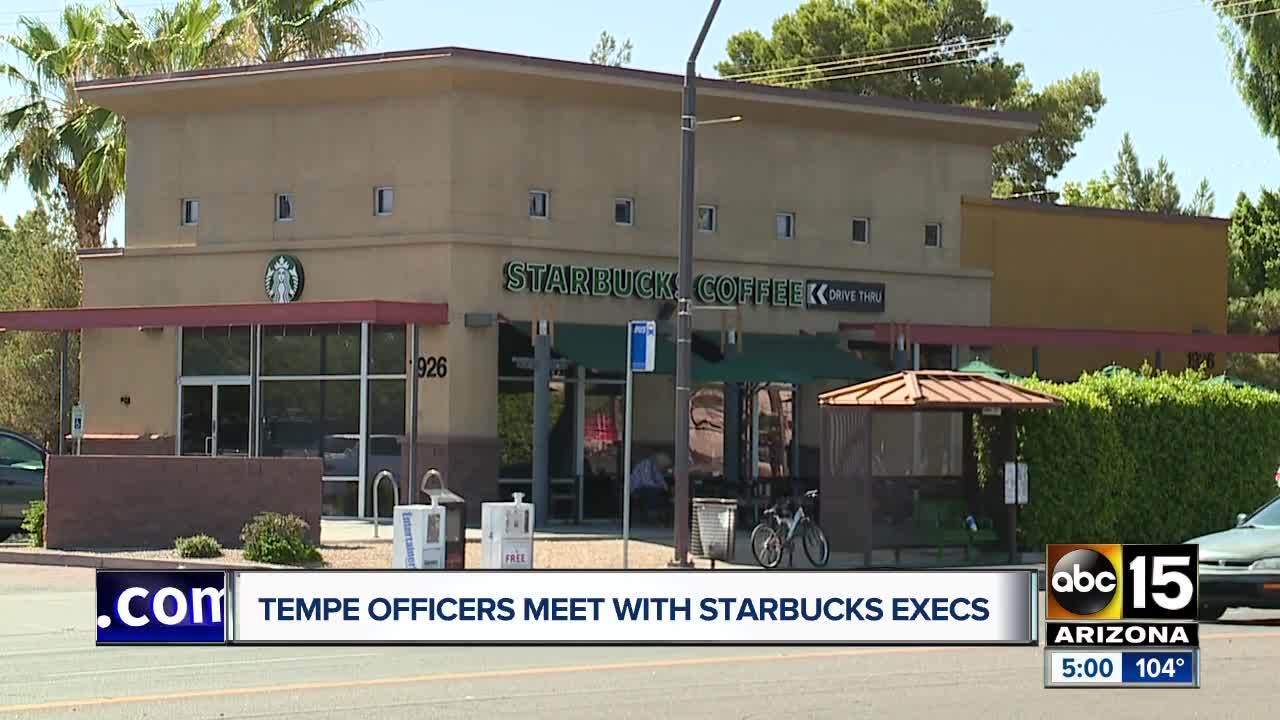 Starbucks execs, police meet after incident in Tempe shop