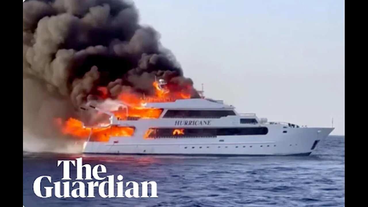 British tourists missing after boat bursts into flames off Egypt's coast