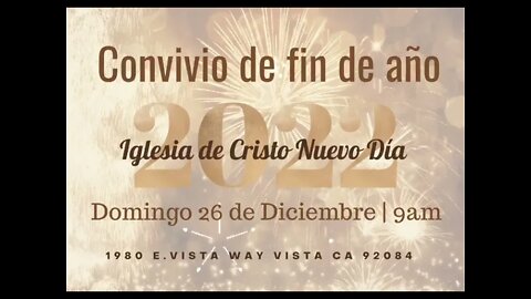 Servicio y convivio de fin de año 2021.