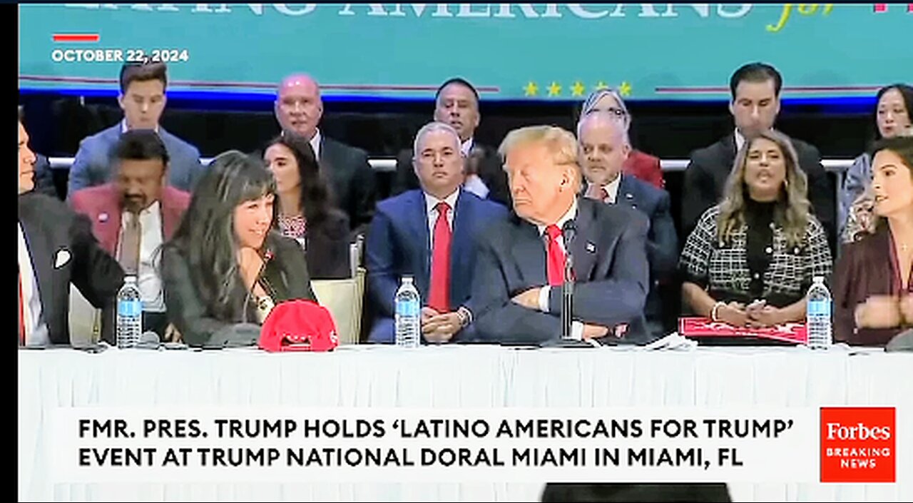 Donald trump And Latino's for Trump party Openly pray for him agrees to it unlike Kamala harris