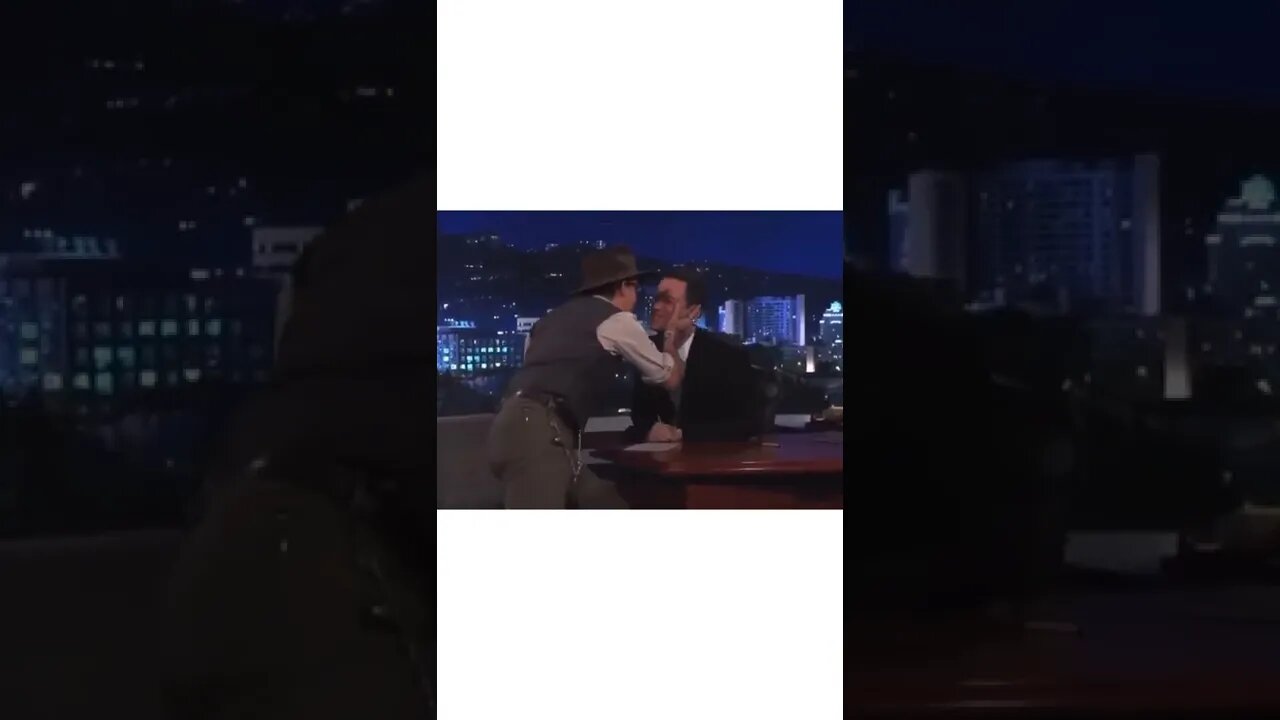 Johnny Depp & Jimmy Kimmel Flirting