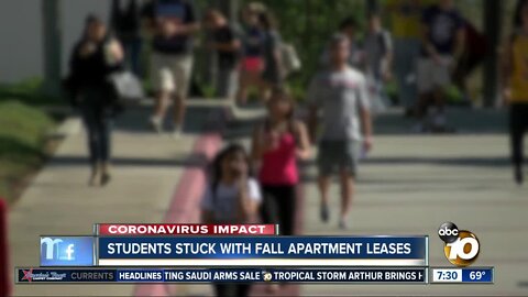 Despite virtual classes some students stuck with apartment leases