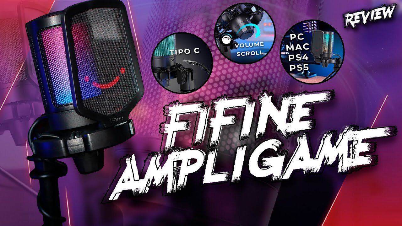 O Microfone GAMER mais BARATO de 2022 - Review e Unboxing #fifineampligame