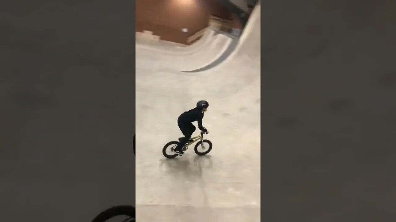 BMX backflip routine