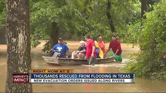 Thousands rescued from flooding in Texas