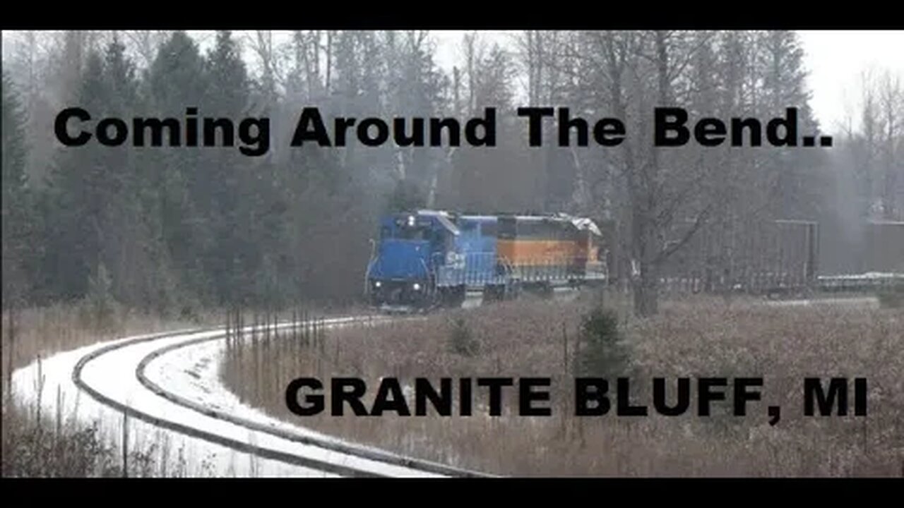 Train Is Coming Around The Bend In Granite Bluff, MI! #trains #trainvideo | Jason Asselin