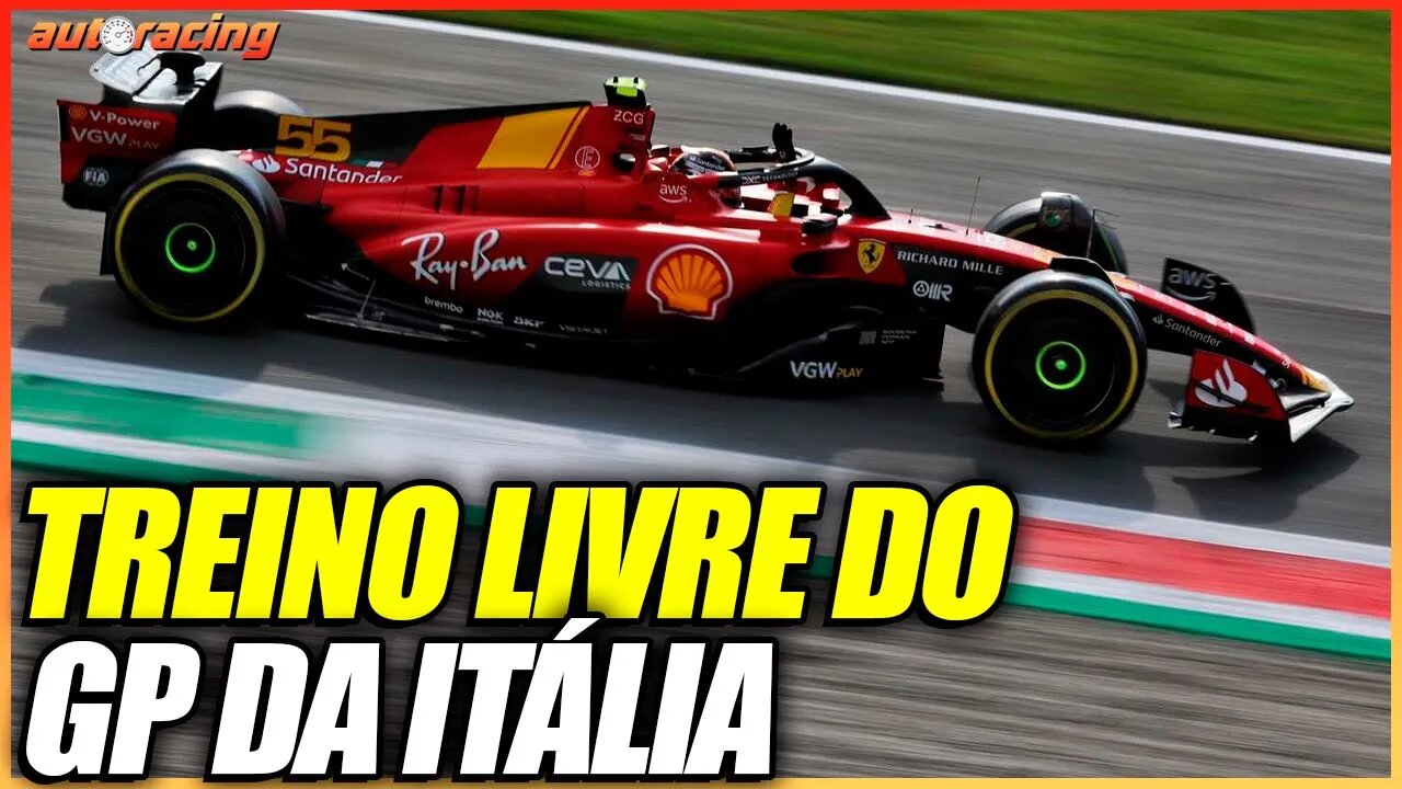 TUDO SOBRE O TREINO LIVRE DO GP DA ITÁLIA EM MONZA DA F1 2023