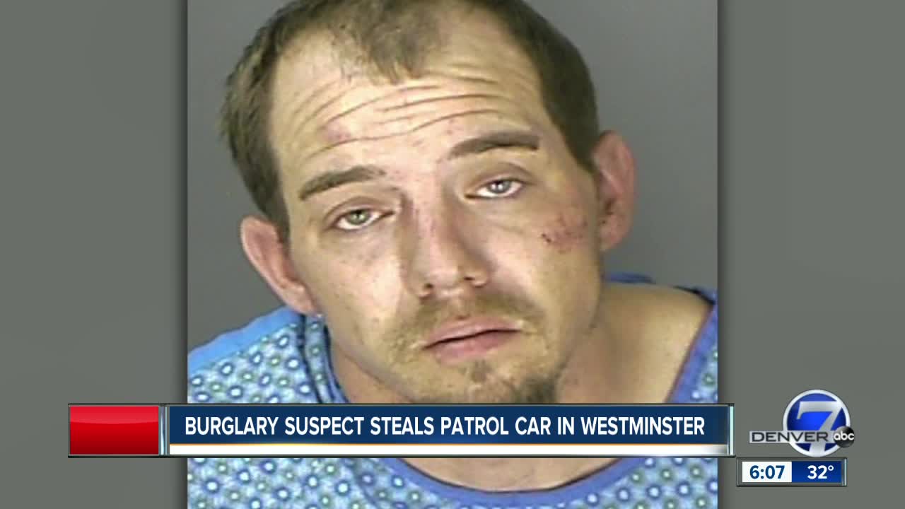 Burglary suspect steals Westminster patrol car, police say