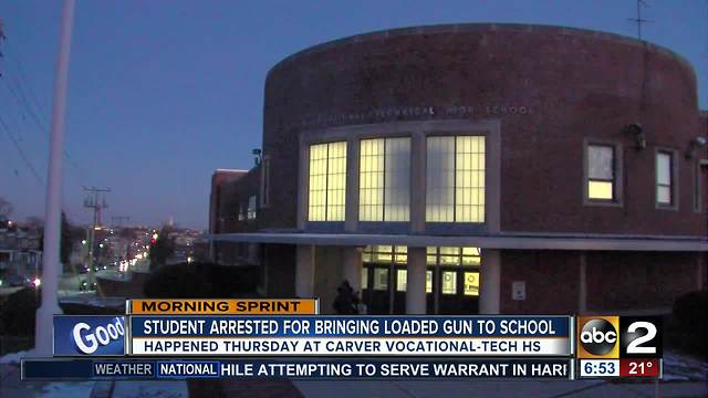 High School student arrested for possession of loaded gun