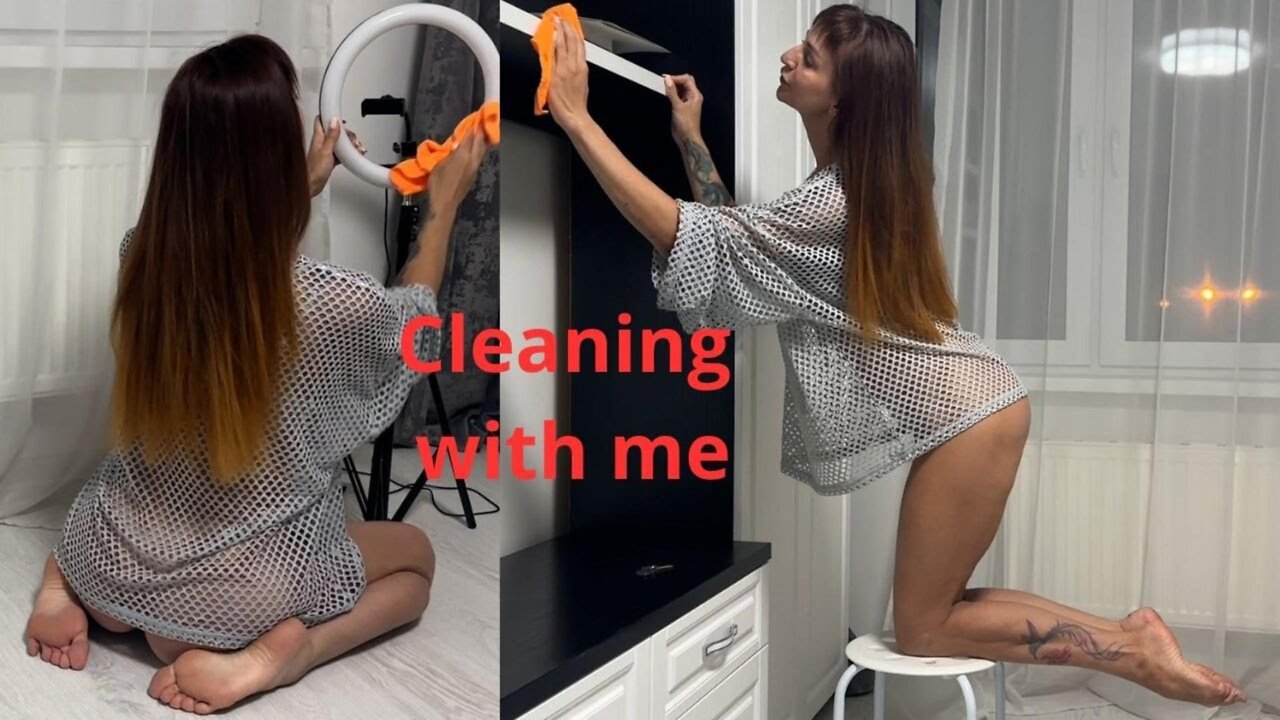 Proper floor cleaning _ Cleaning with me