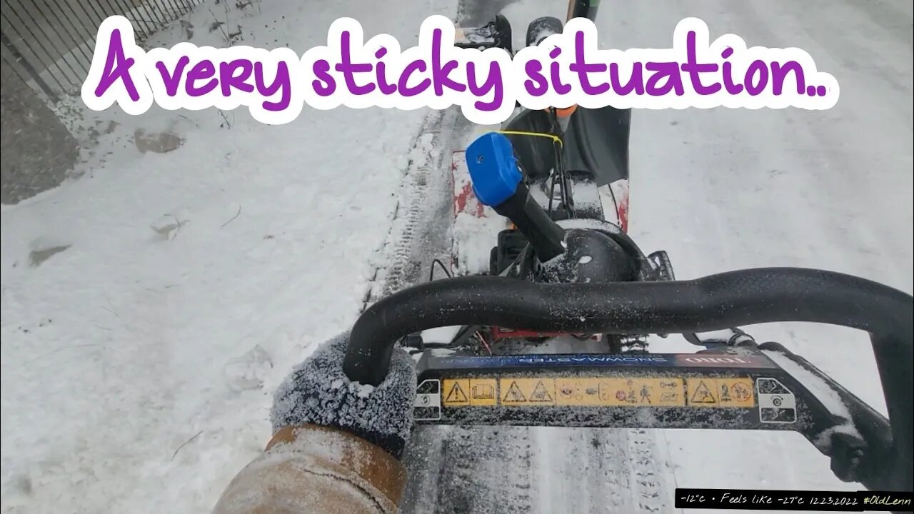 🌬🌧❄️ A Very Sticky Situation • An early winter snow removal • Windchill, Snow, Toro, and Carhartt !