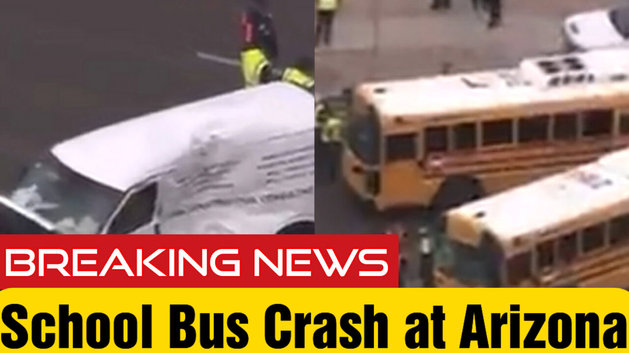 BREAKING: School bus crash with multiple people hurt at Gilbert l Arizona.