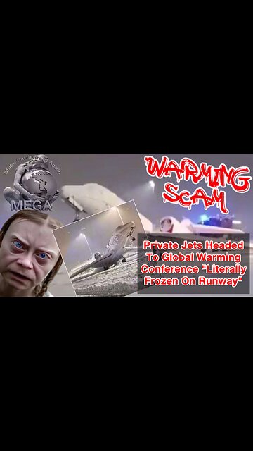 Warming Scam -- Private Jets Headed To Global Warming Conference "Literally Frozen On Runway"