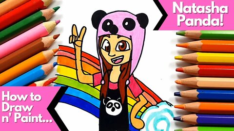 How to draw and paint Natasha Panda