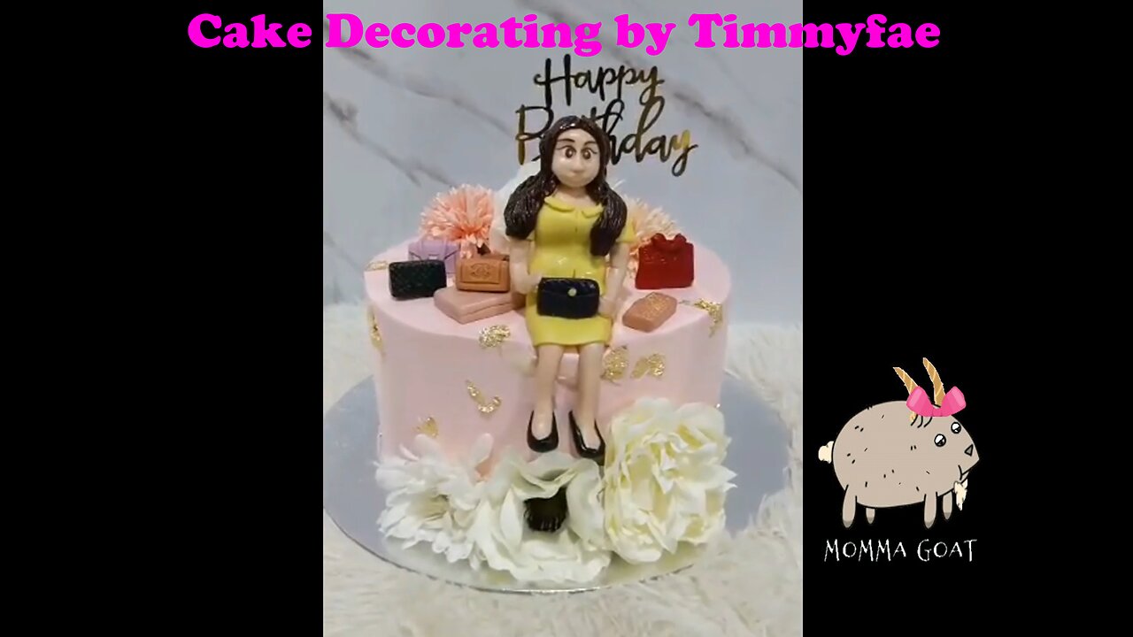 Decorating a Fondant Bag Lady Cake - She Got the Bags Bruh