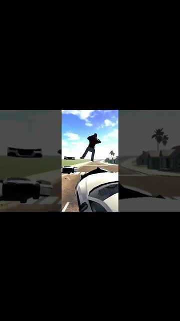 Car Accident AUDI R8🤒🥵 #indian Bike Simulator 3D #gameplay #viralvideo #shorts #car