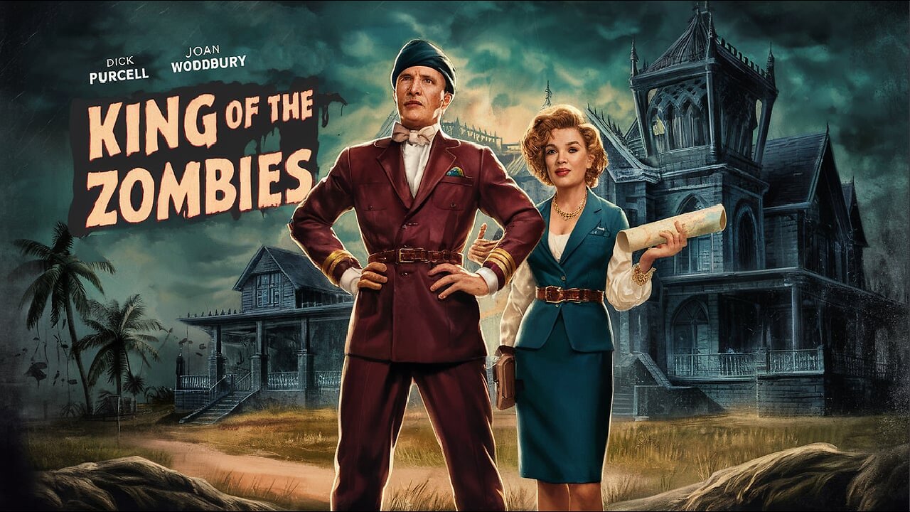 KING OF THE ZOMBIES (1941) Dick Purcell, Joan Woodbury & Mantan Moreland | Horror | Colorized