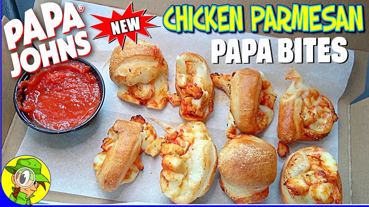 Papa John's® CHICKEN PARMESAN PAPA BITES Review 👨‍🍳🐔🥫🧀 Peep THIS Out! 🕵️‍♂️