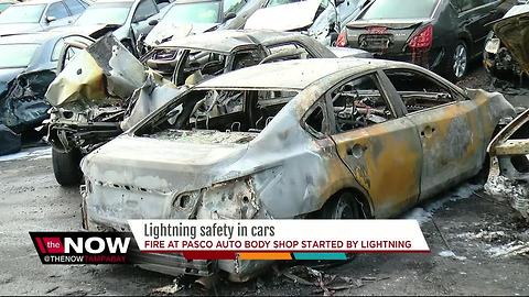 Lightning safety in cars