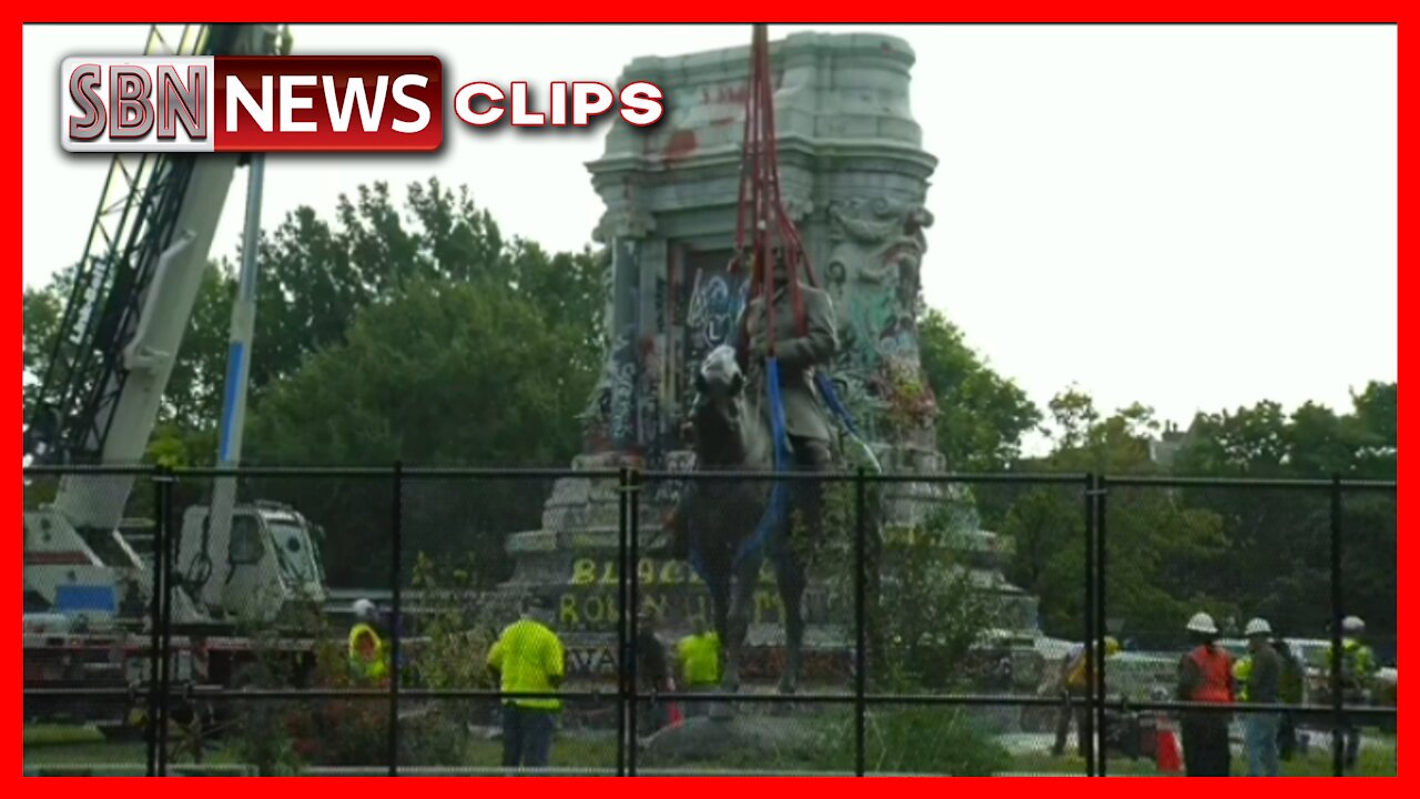 Robert E Lee Statue in Richmond Virginia is on the Way in Preparation for Its Removal. - 3518