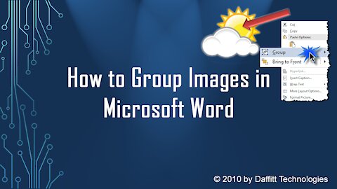 How to group images in Microsoft Word