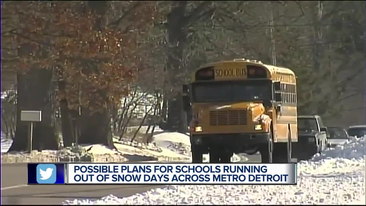 Possible plans for schools running out of snow days across metro Detroit