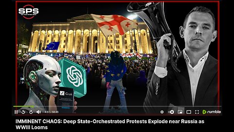 Stew Peters VictorHugo Georgia Color Revolution Deep State Orchestrated Protests Explode near Russia