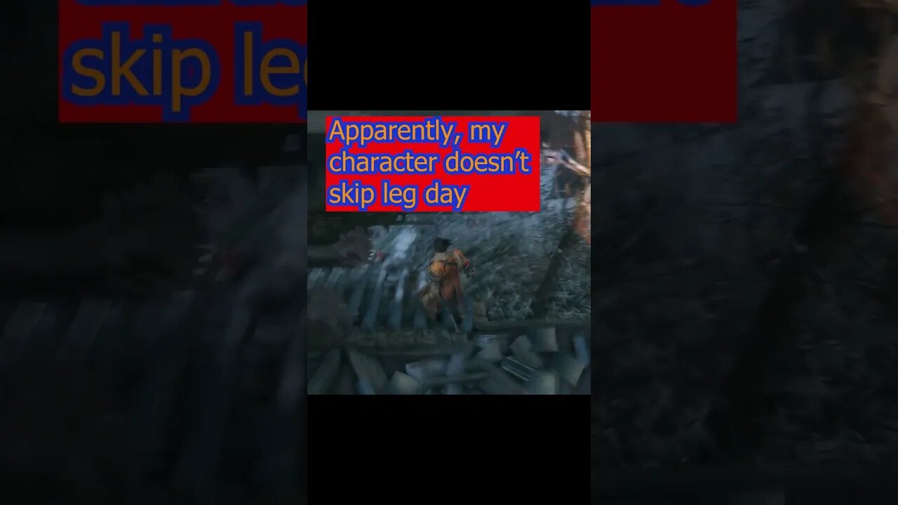 Sekiro doesn't skip leg day Sekiro, Shadows Die Twice #sekiroshadowsdietwice #fyp #sekiro #shinobi
