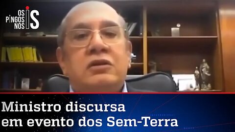 Gilmar Mendes se emociona em live do MST