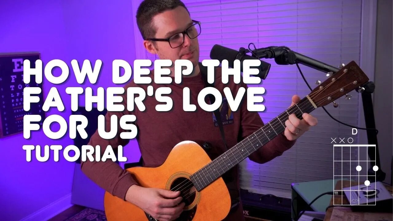 How Deep The Father's Love For Us - Stuart Townend - Acoustic Guitar Tutorial