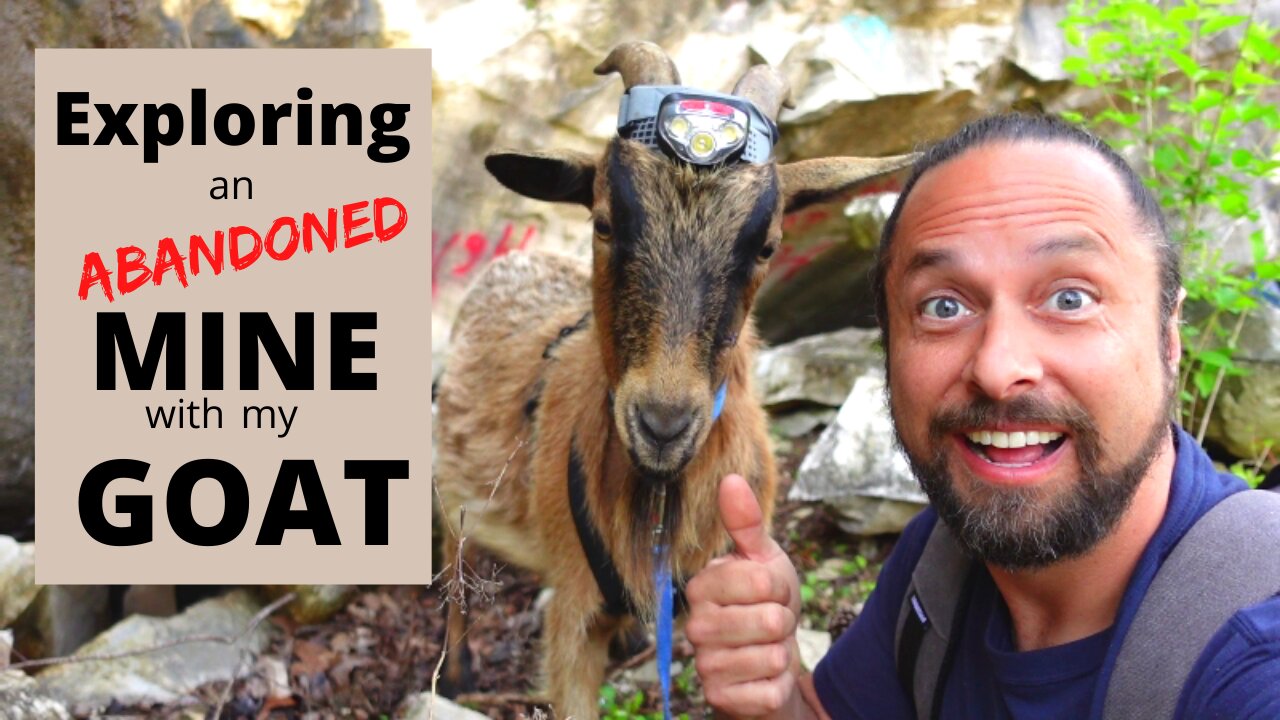 EXPLORING an ABANDONED MINE with my GOAT | Underground Lake