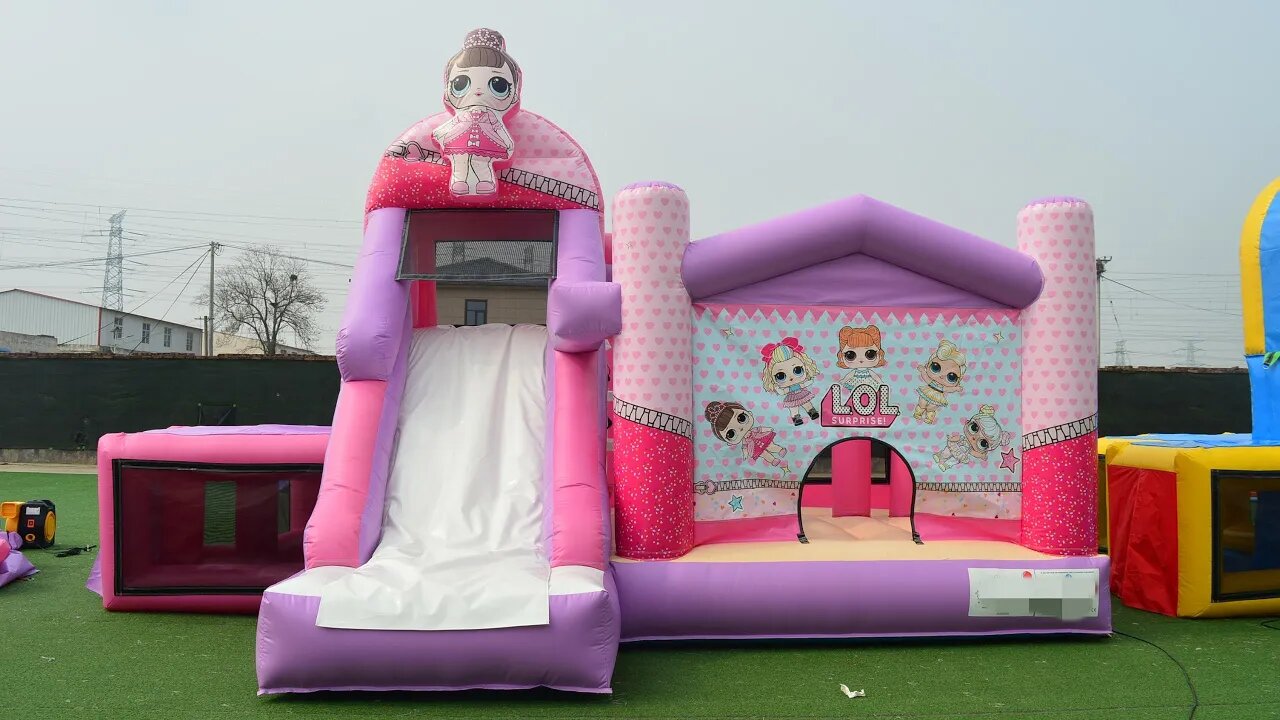 Surprise doll Bounce House With Slide#factory bounce house#factory slide#bounce #bouncy #castle