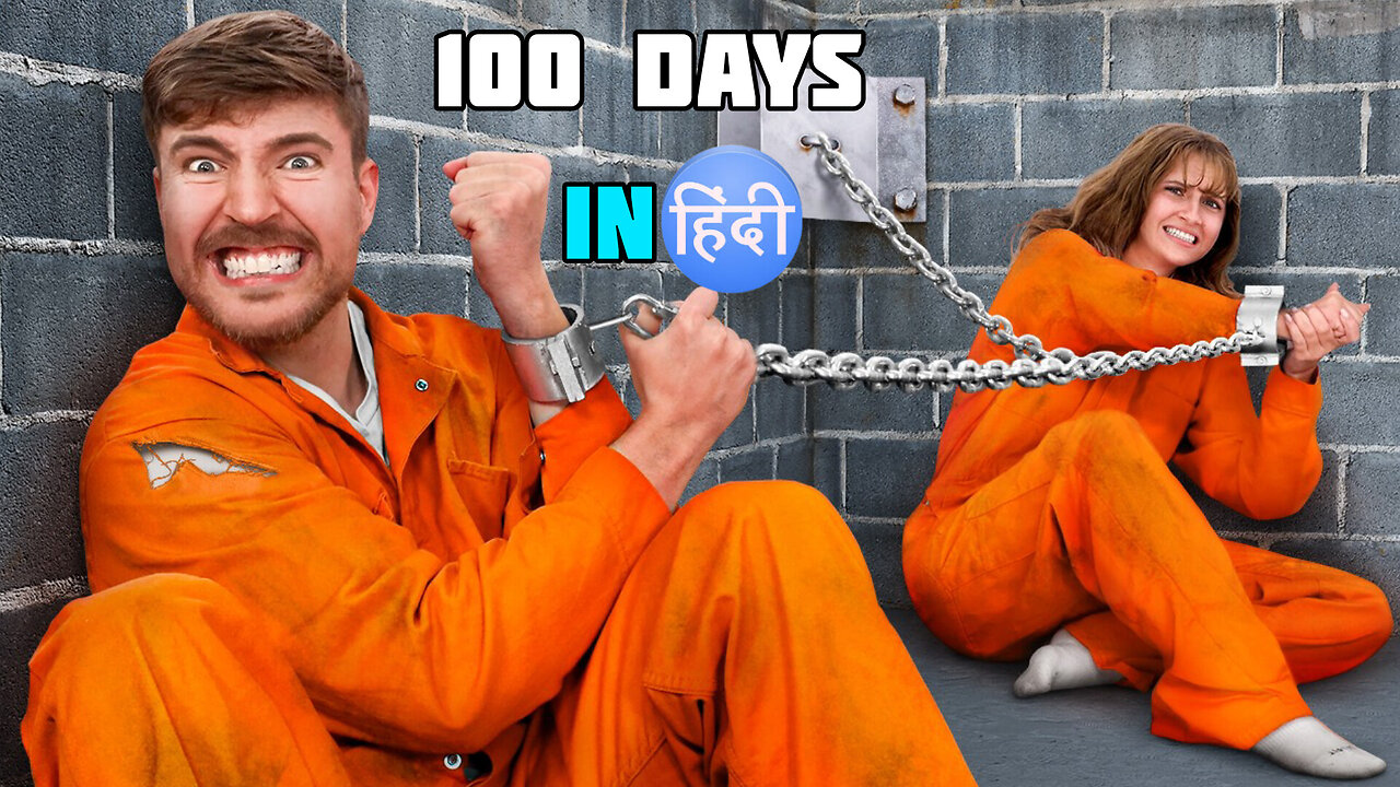 Survive 100 Days Trapped, Win $500,000 || Mr Beast In Hindi