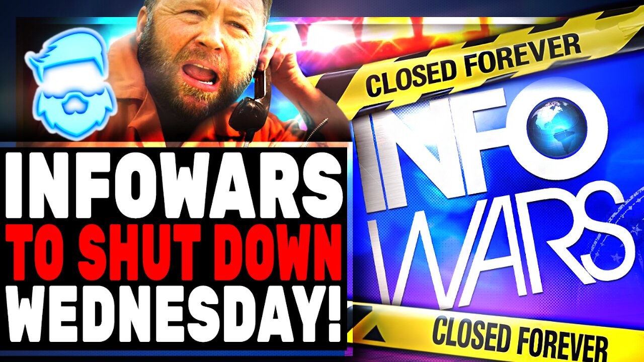 Alex Jones SHUT DOWN! Woke MSM Celebrate Infowars Forced To CLOSE In 24 Hrs Unless Elon Musk Saves!