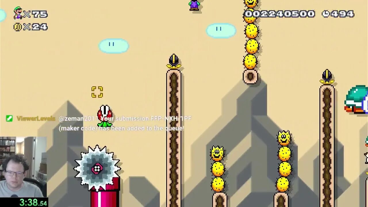 Mario Maker 2 viewer levels 09-11-2023