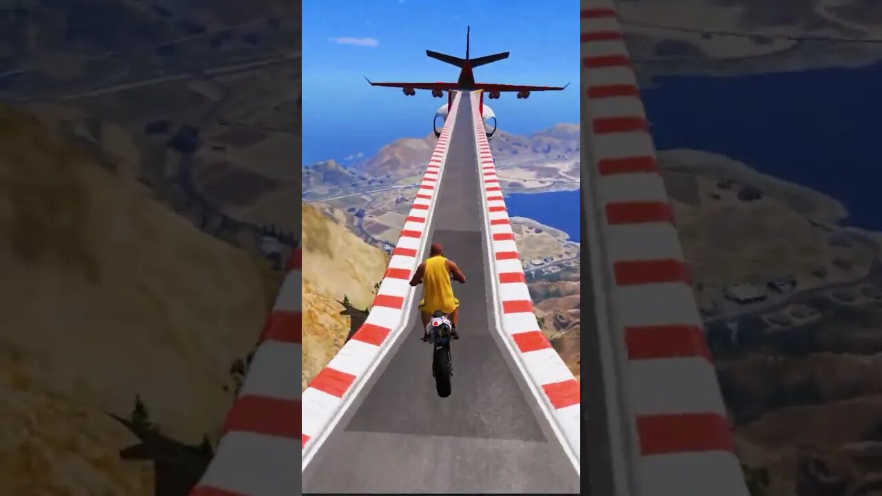 THE MOST INSANE STUNTS ON MOUNT CHILIAD - GTA 5! #shorts #gta5 #shortsfeed | TECHNO GAMERZ GTA 5