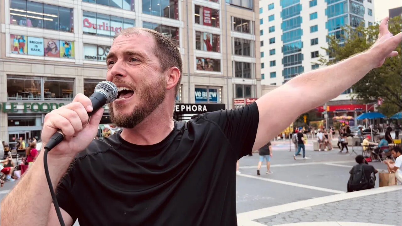 Much violence, anger, and death threats while preaching in New York City's Union Square