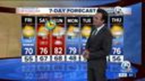 Latest Weather Forecast 11 p.m. Thursday