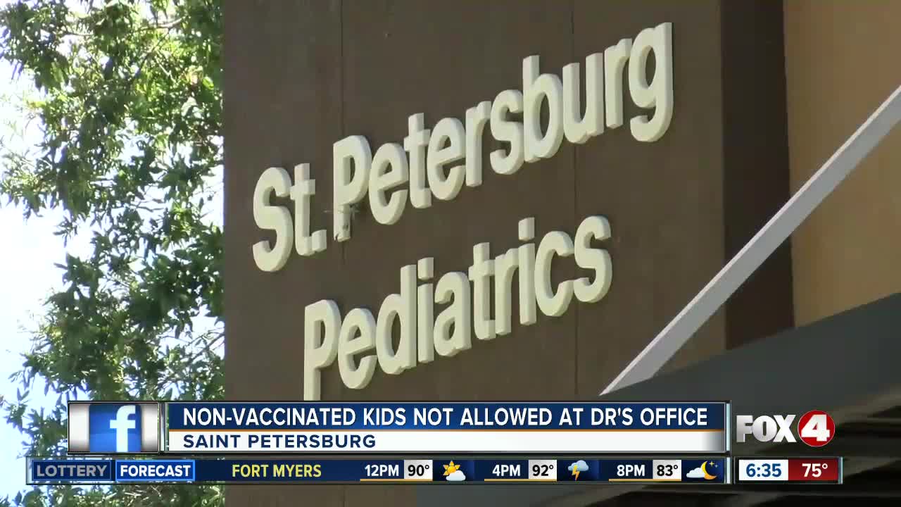 St. Pete Pediatrics facility no longer accepting non-vaccinated kids