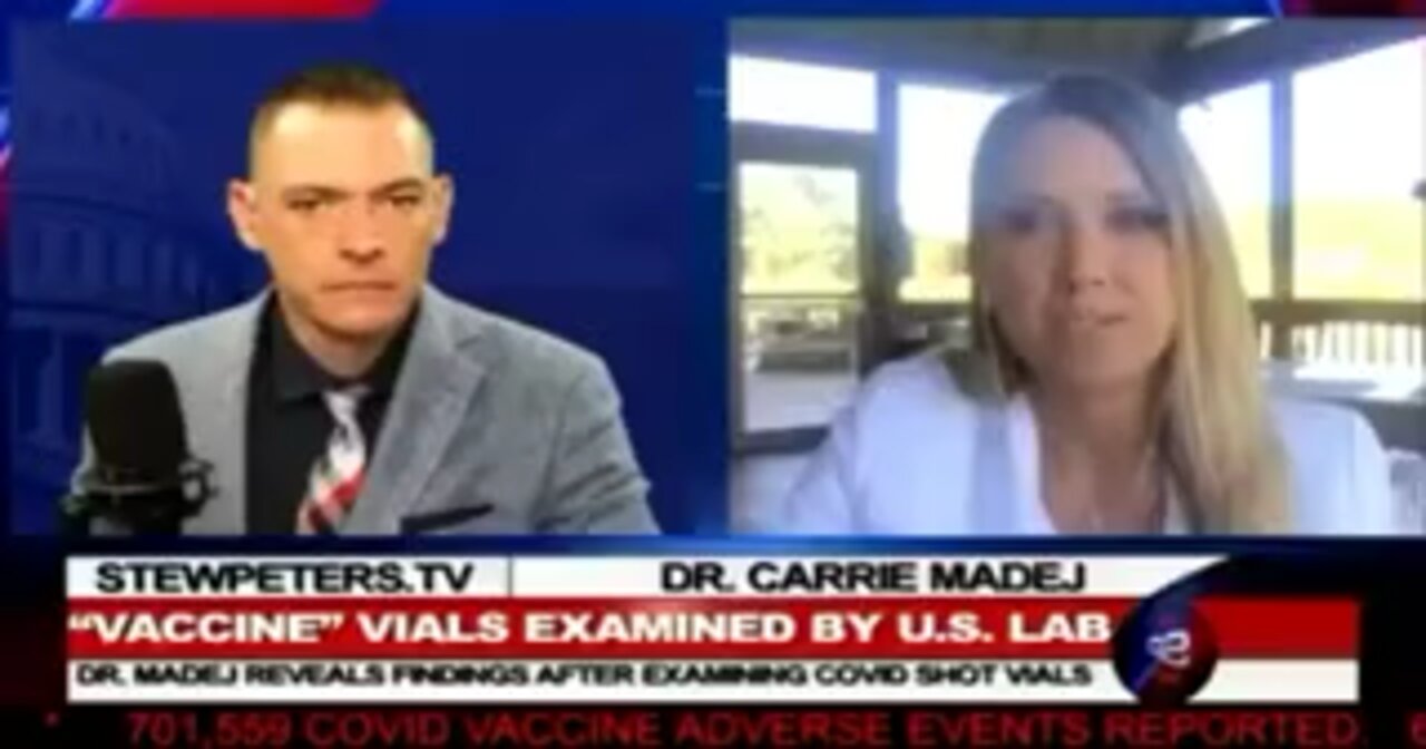 BREAKING - STEW PETERS - DR CARRIE MADEJ - THE VAXX ARE TURNING HUMANS in something else