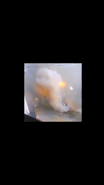 Palestinian Resistance Rocket Say Shalom to Zionist Bulldozer