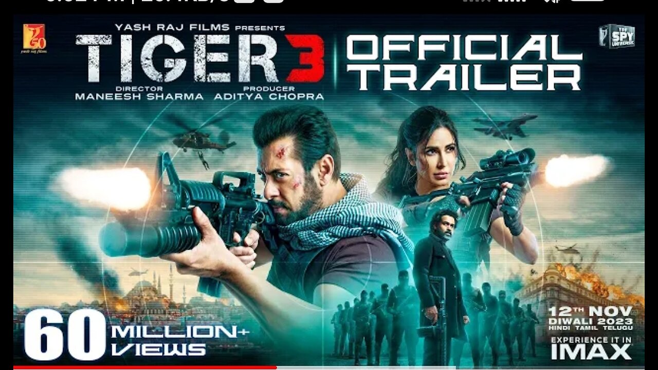 Tiger 3 Trailer | Salman Khan, Katrina Kaif, Emraan Hashmi | Maneesh Sharma | YRF Spy Universe