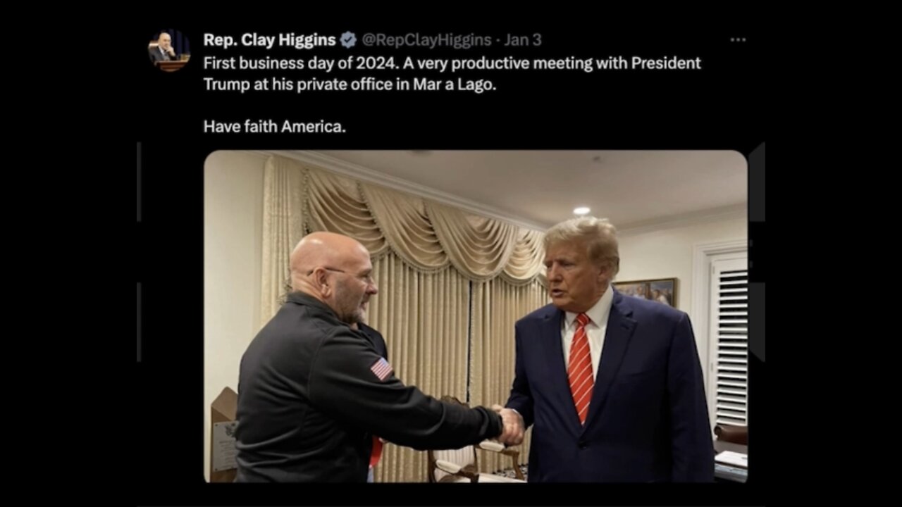 Ghost Buses Rep Clay Higgins | J6 | Peacefully & Patriotically