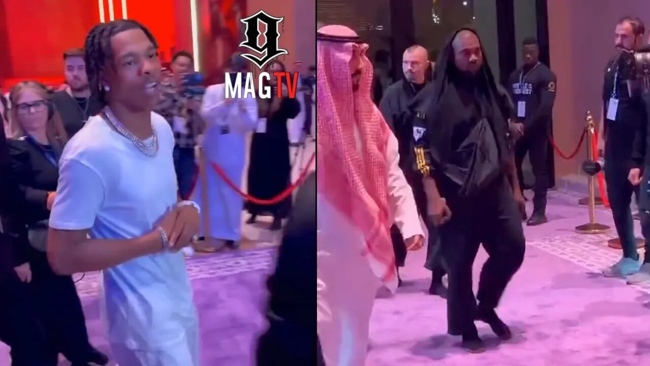 Lil Baby & Kanye West Pull Up Like Royalty To The Tyson Fury vs Francis Ngannou Bout! 🥊