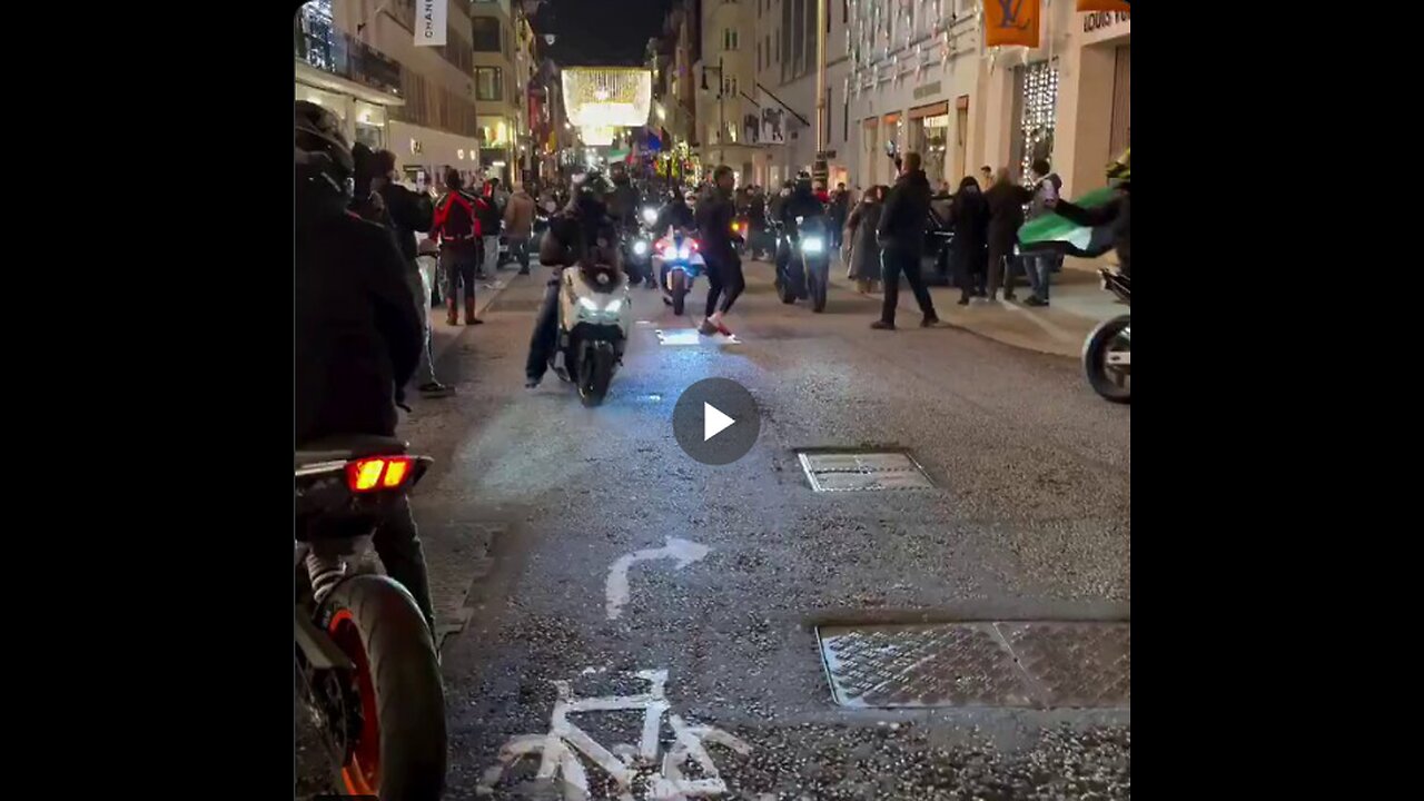 Pro-Palestinian migrant biker gangs are taking over the streets of London...