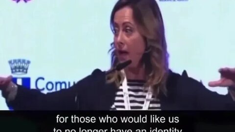 BASED AF Italy’s prime minister Giorgia Meloni dropping red-pill nukes ☢️