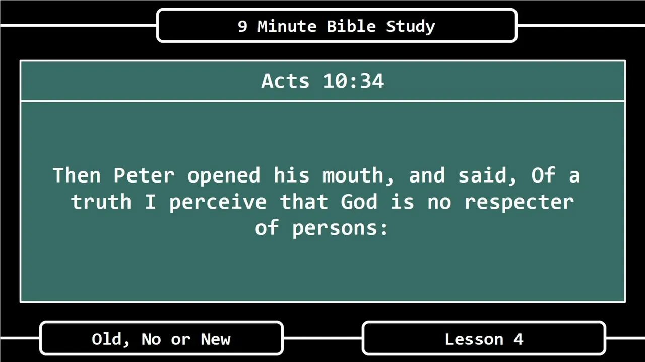 9 Minute Bible Study