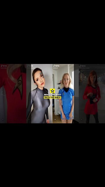 Rate the Girls: Snap Star Trek TikTok Cosplay Contest #2 🚀🖖 #shorts
