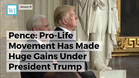 Pence: Pro-Life Movement Has Made Huge Gains Under President Trump